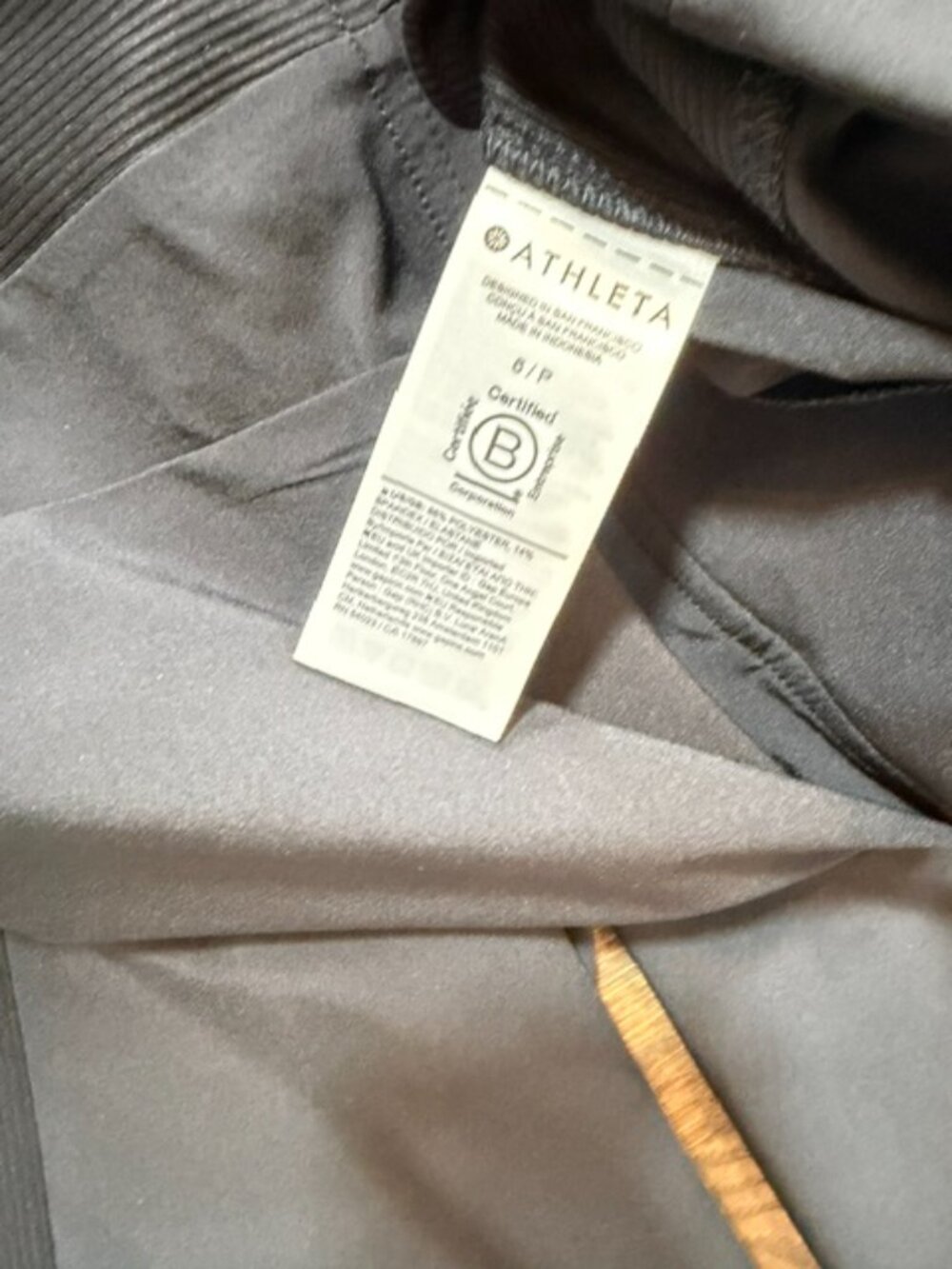 NEW Athleta Brooklyn Black Athletic Slit Ankle Pant - Picture 6 of 6